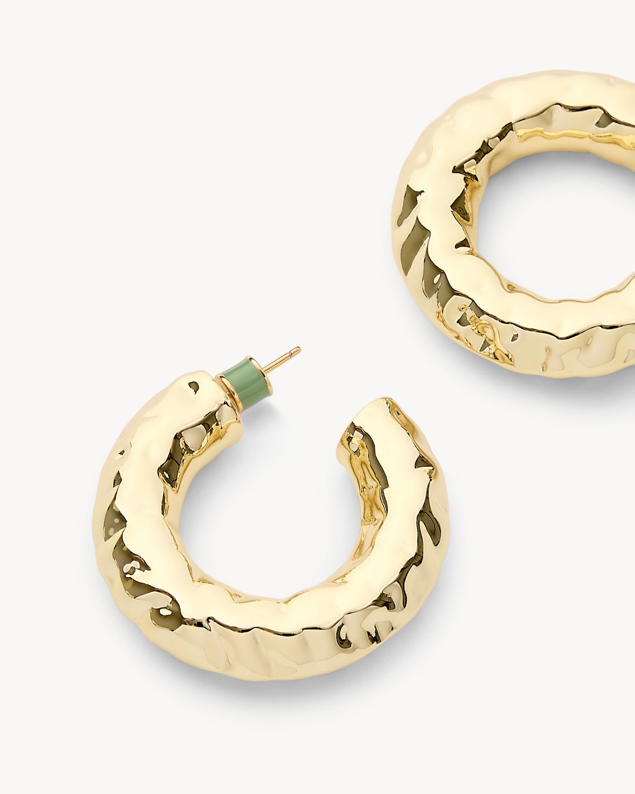 1.25 Perfect Crunch Hoops in Gold - Image 2