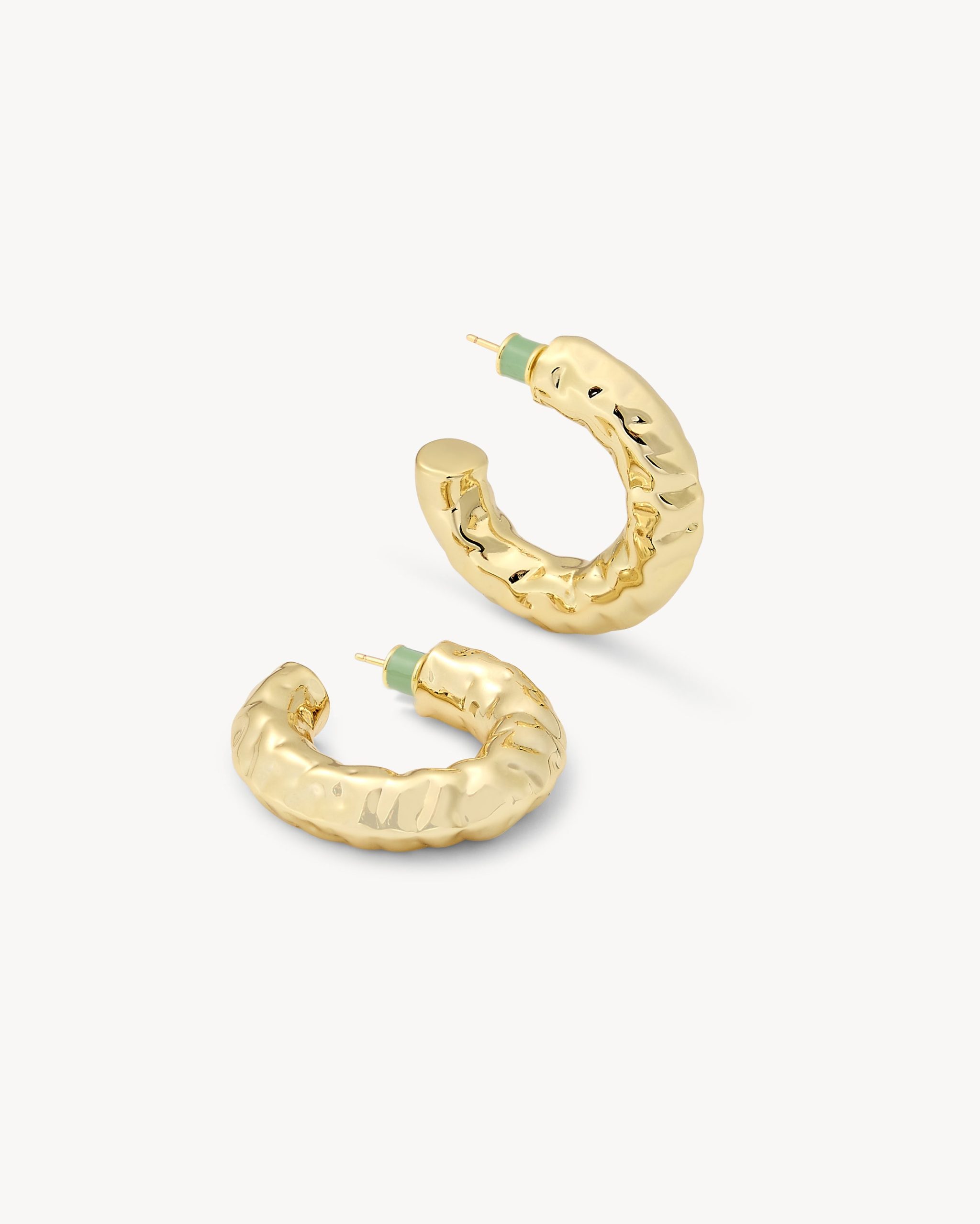 1.25 Perfect Crunch Hoops in Gold - Image 3
