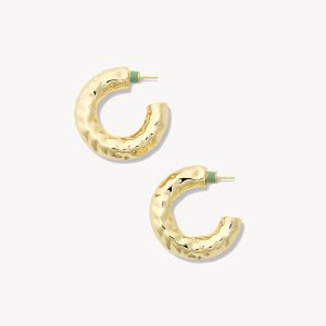 1.25 Perfect Crunch Hoops in Gold