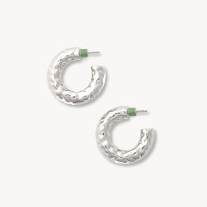 1.25 Perfect Crunch Hoops in Silver