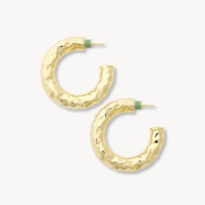 1.5 Perfect Crunch Hoops in Gold