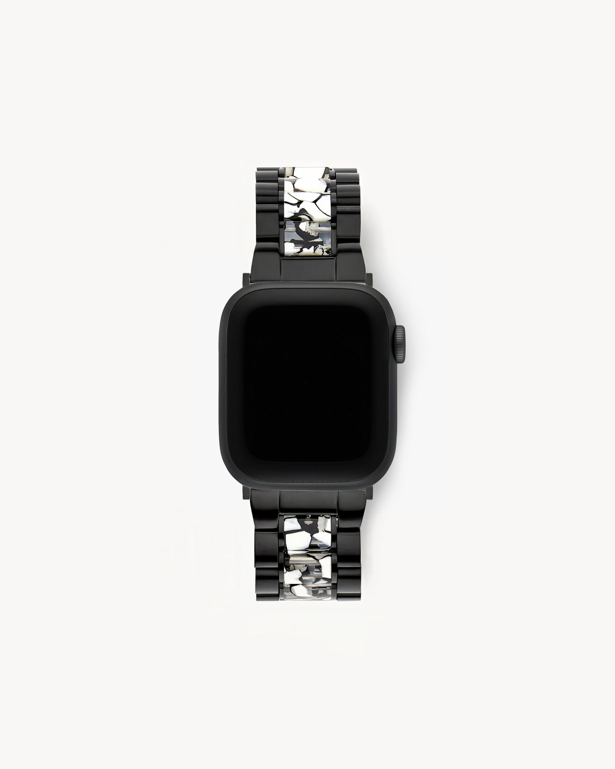 Apple Watch Band Matte Black in Shattered Marble