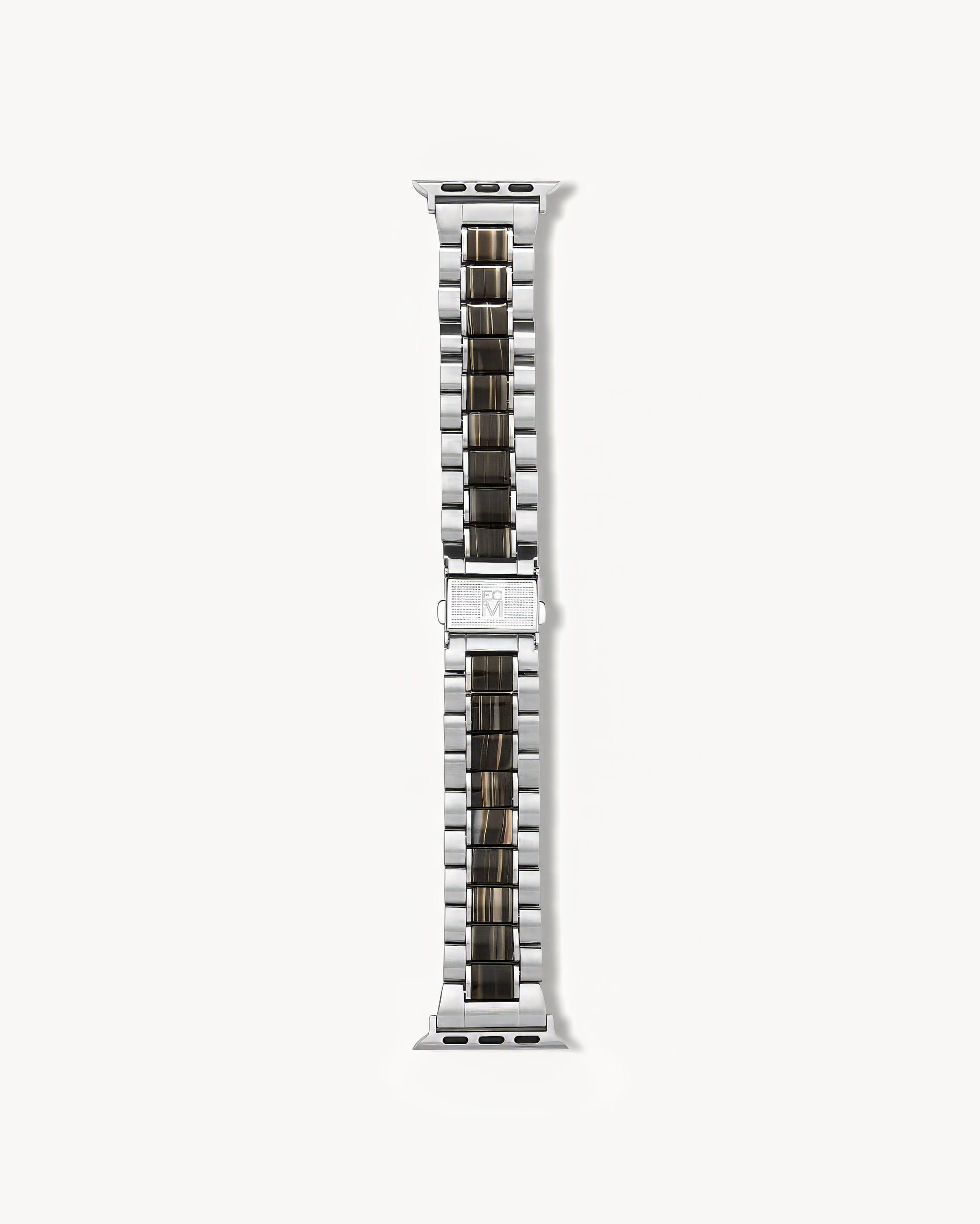 Apple Watch Band Silver in Black Pearl - Image 2
