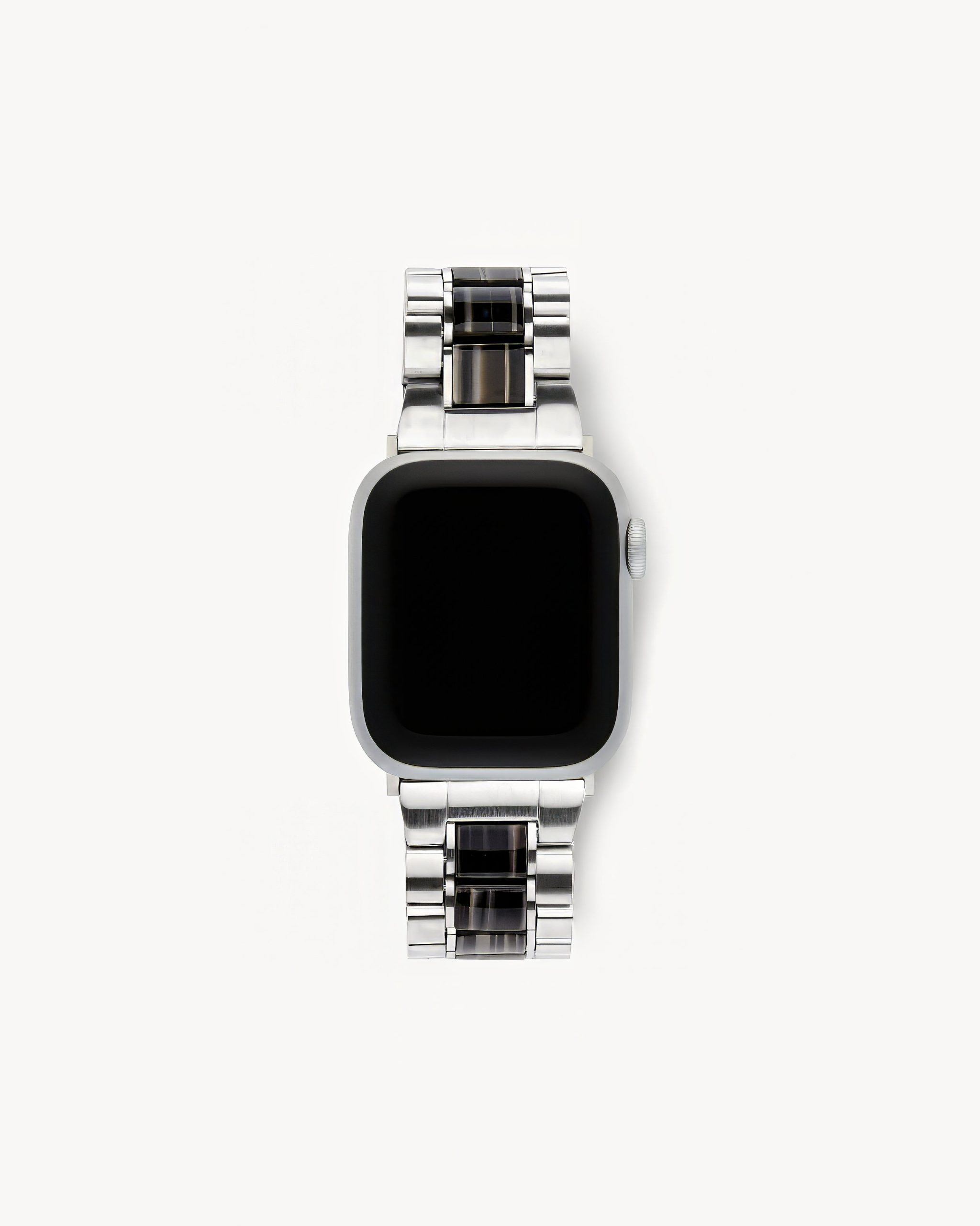Apple Watch Band Silver in Black Pearl