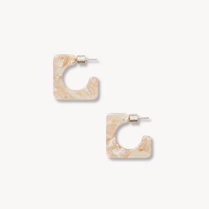 Atlas Hoops in Chiffon