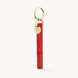 Bar Keychain in Poppy - Gold