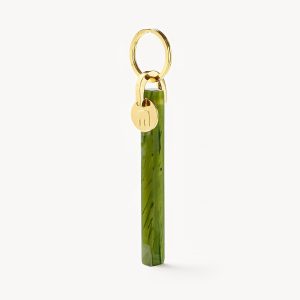 Bar Keychain in Algae - Gold