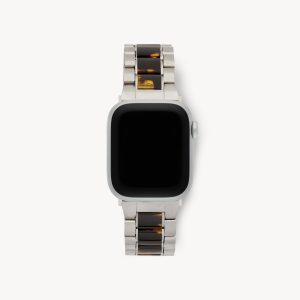 Boyfriend Apple Watch Band in Silver / Dark Tortoise