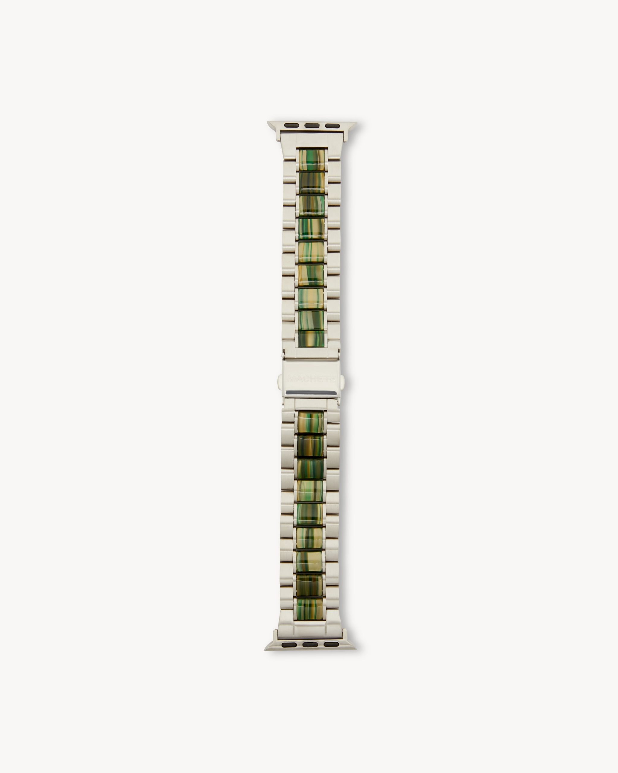 Boyfriend Apple Watch Band in Silver / Meadow - Image 3