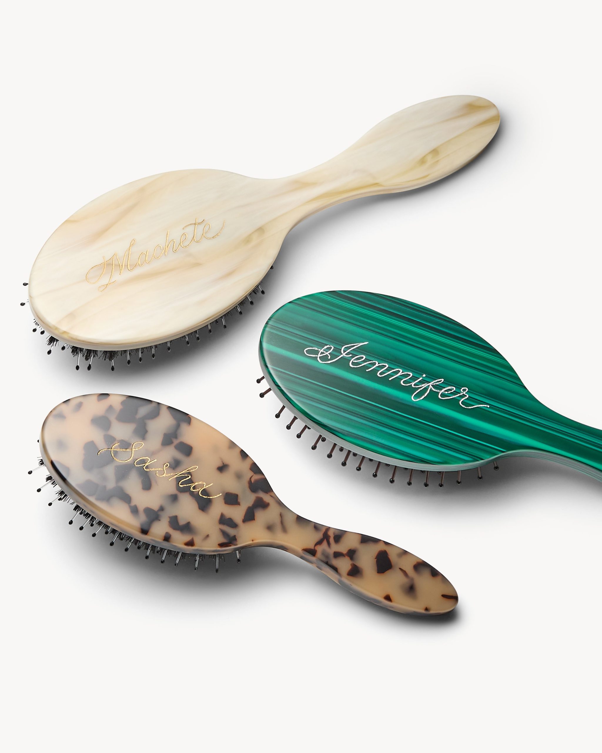 Travel Detangling Hair Brush in Ruby - Image 4