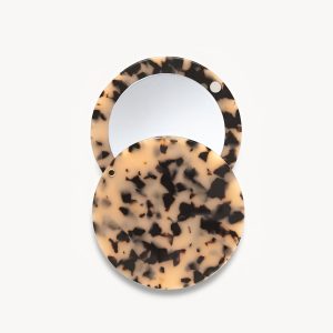 Circle Mirror in Blonde Tortoise