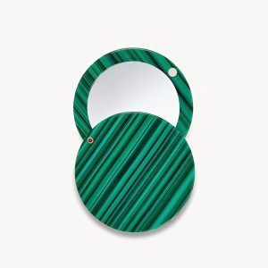 Circle Mirror in Malachite