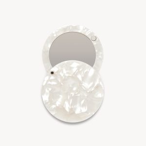 Circle Mirror in White Shell