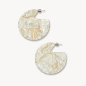 Clare Earrings in Ivory