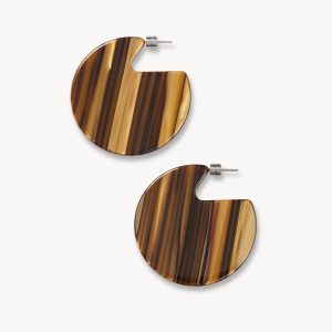 Clare Earrings in Tigers Eye