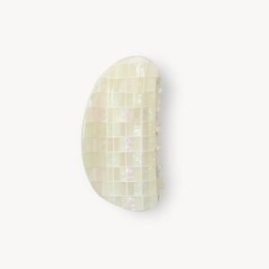 Crescent Claw in Opalite Shell Checker