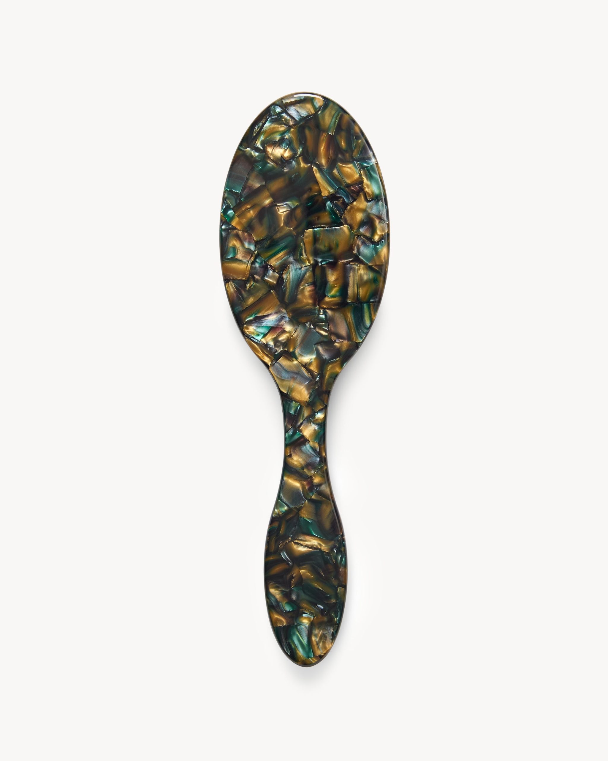 Everyday Hair Brush in Green Tortoise - Image 3