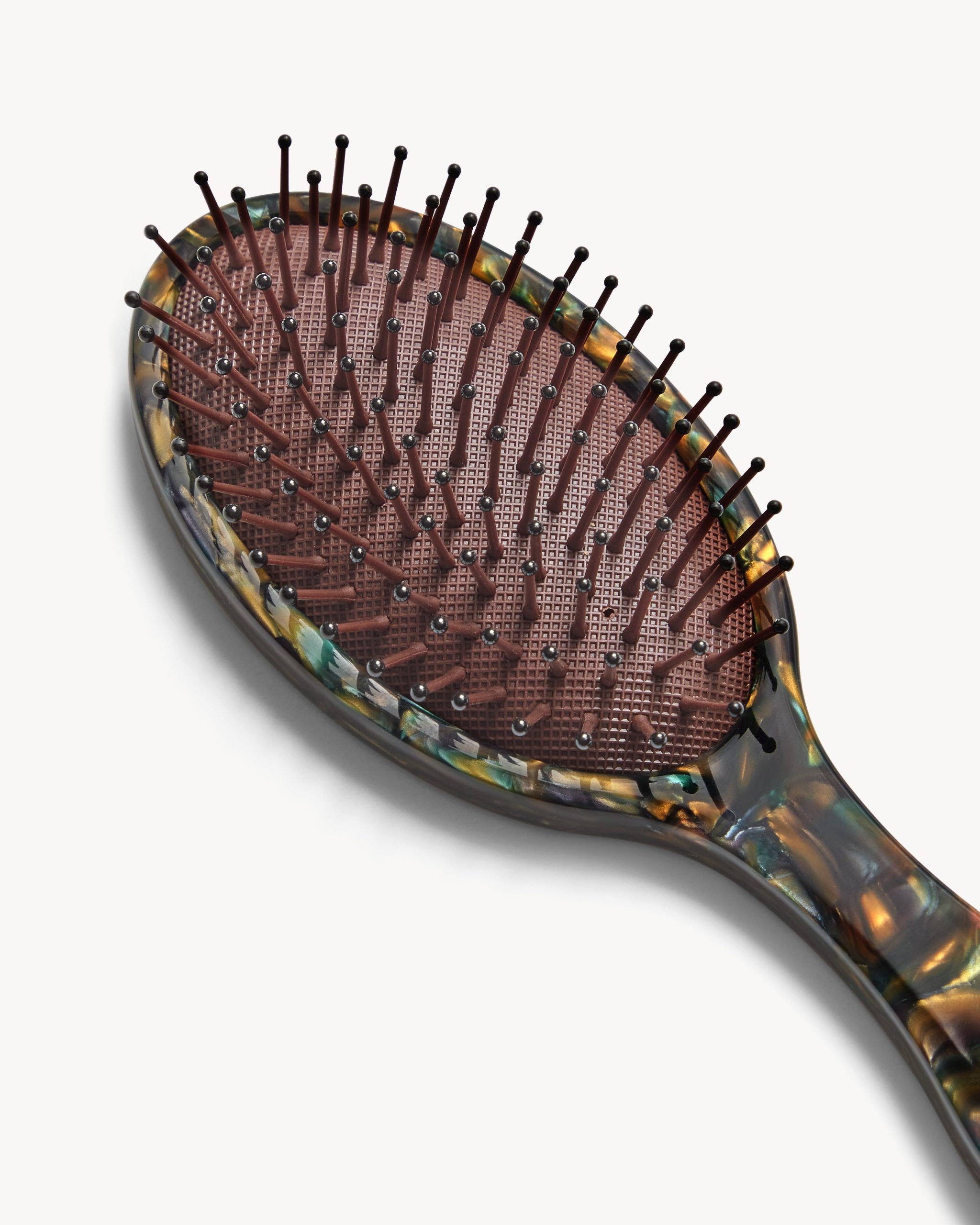 Everyday Detangling Hair Brush in Green Tortoise - Image 2