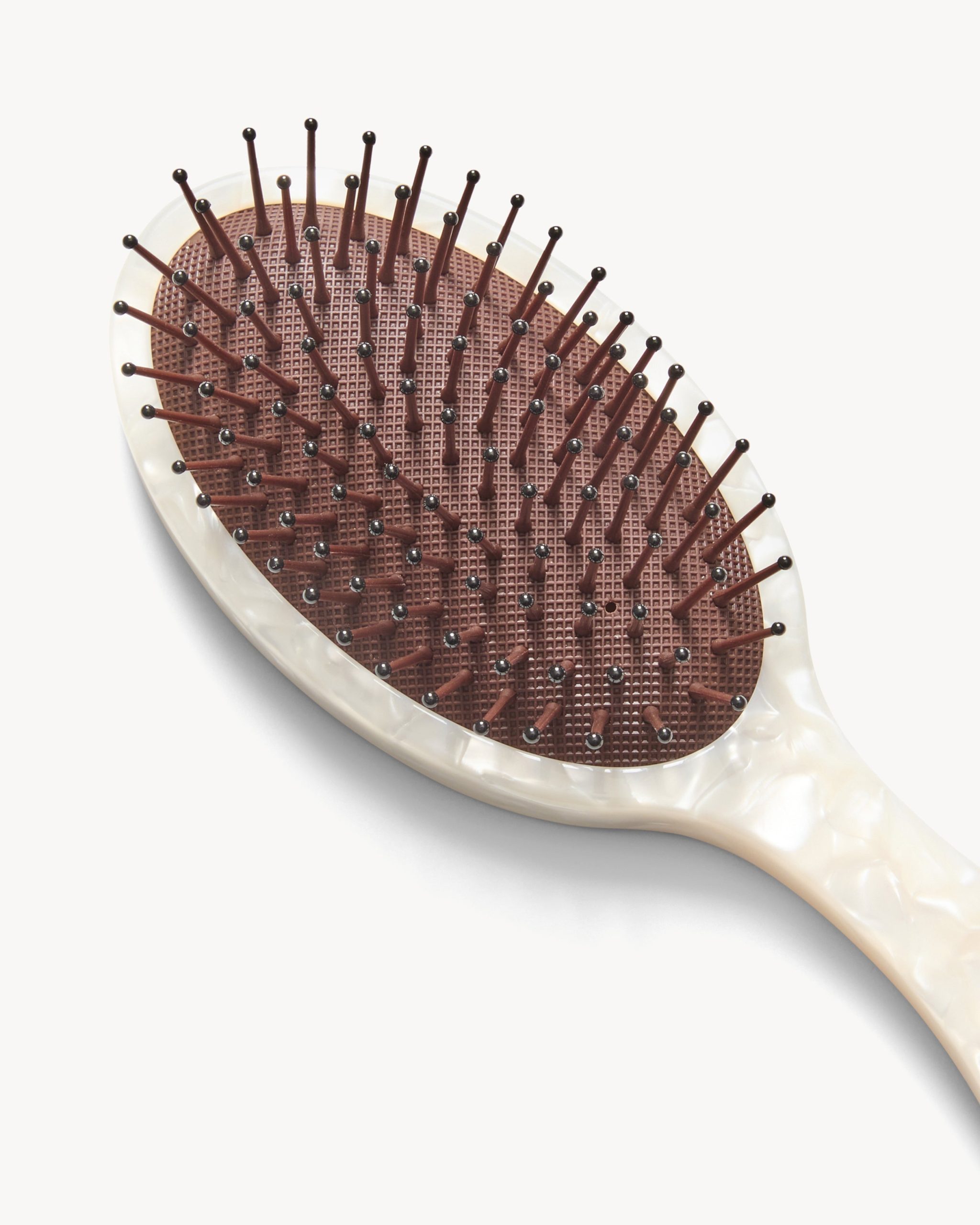 Everyday Detangling Hair Brush in White Shell - Image 2