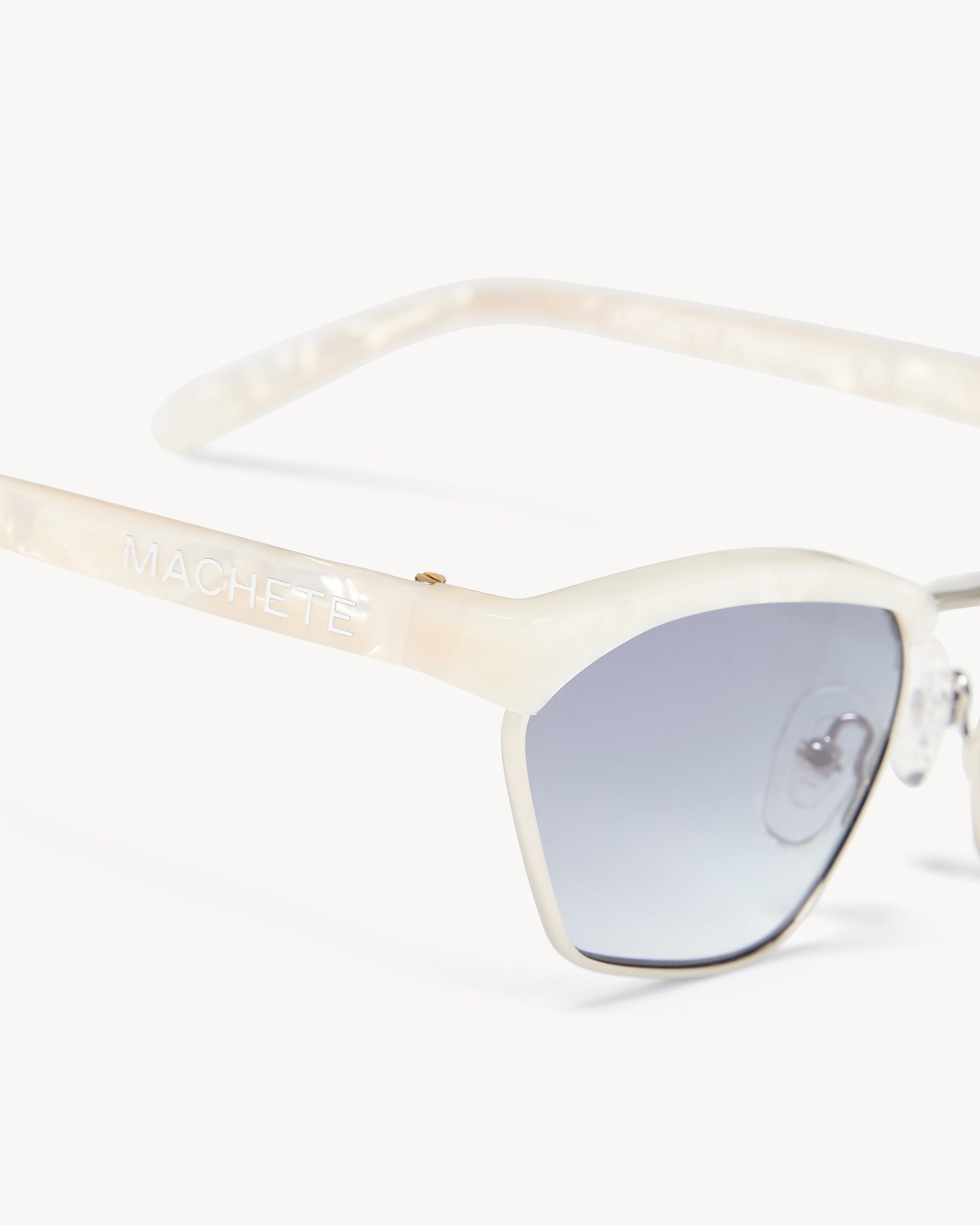 Francoise Sunglasses in White Shell - Image 2