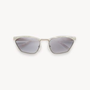Francoise Sunglasses in White Shell