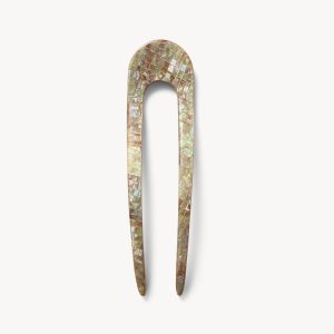 French Hair Pin in Gem Checker
