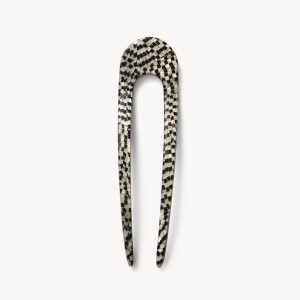 French Hair Pin in Perle Noir