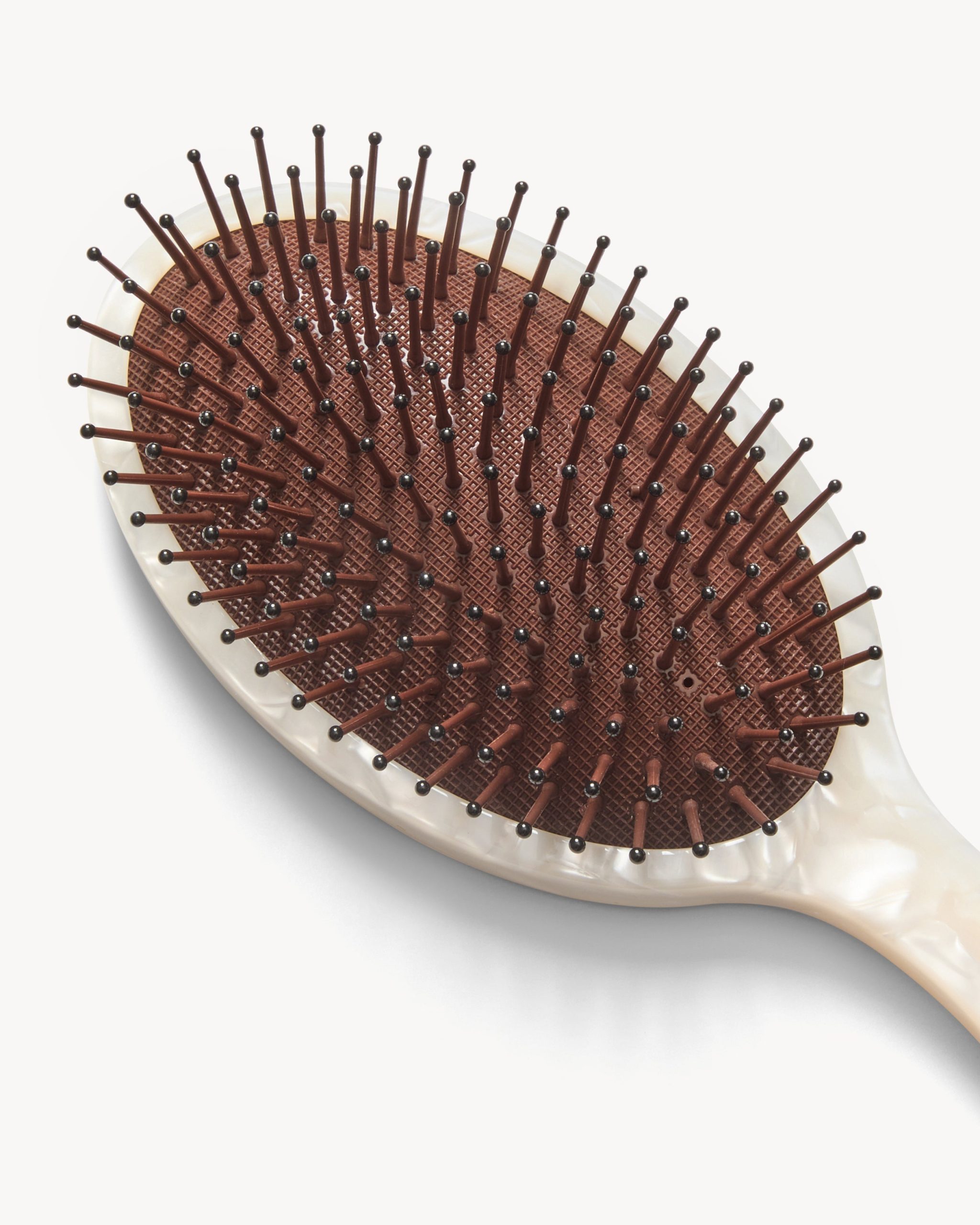 Grande Detangling Hair Brush in White Shell - Image 2