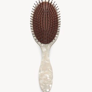 Grande Detangling Hair Brush in White Shell