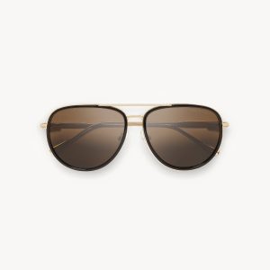 Grover Sunglasses in Gold & Black