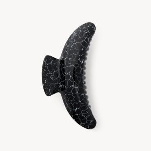 Jumbo Heirloom Claw in Black Marble