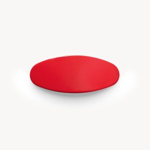 Jumbo Oval Barrette in Ruby