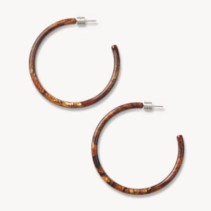 Large Hoops in Bronze