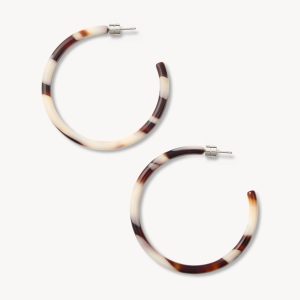 Large Hoops in Mocha
