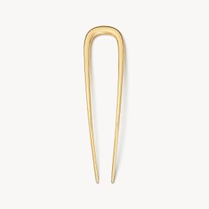 Midi French Hair Pin in Gold