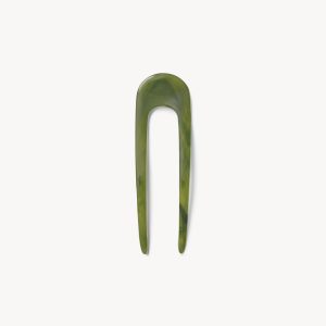 Mini French Hair Pin in Algae