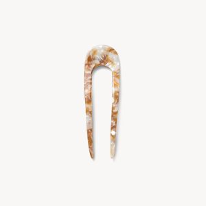 Mini French Hair Pin in Baja Tortoise