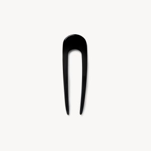 Mini French Hair Pin in Black