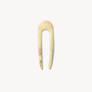 Mini French Hair Pin in Crème