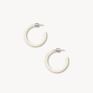 Mini Hoops in Blanc