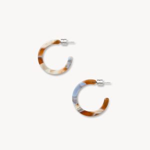 Mini Hoops in Blue Roma