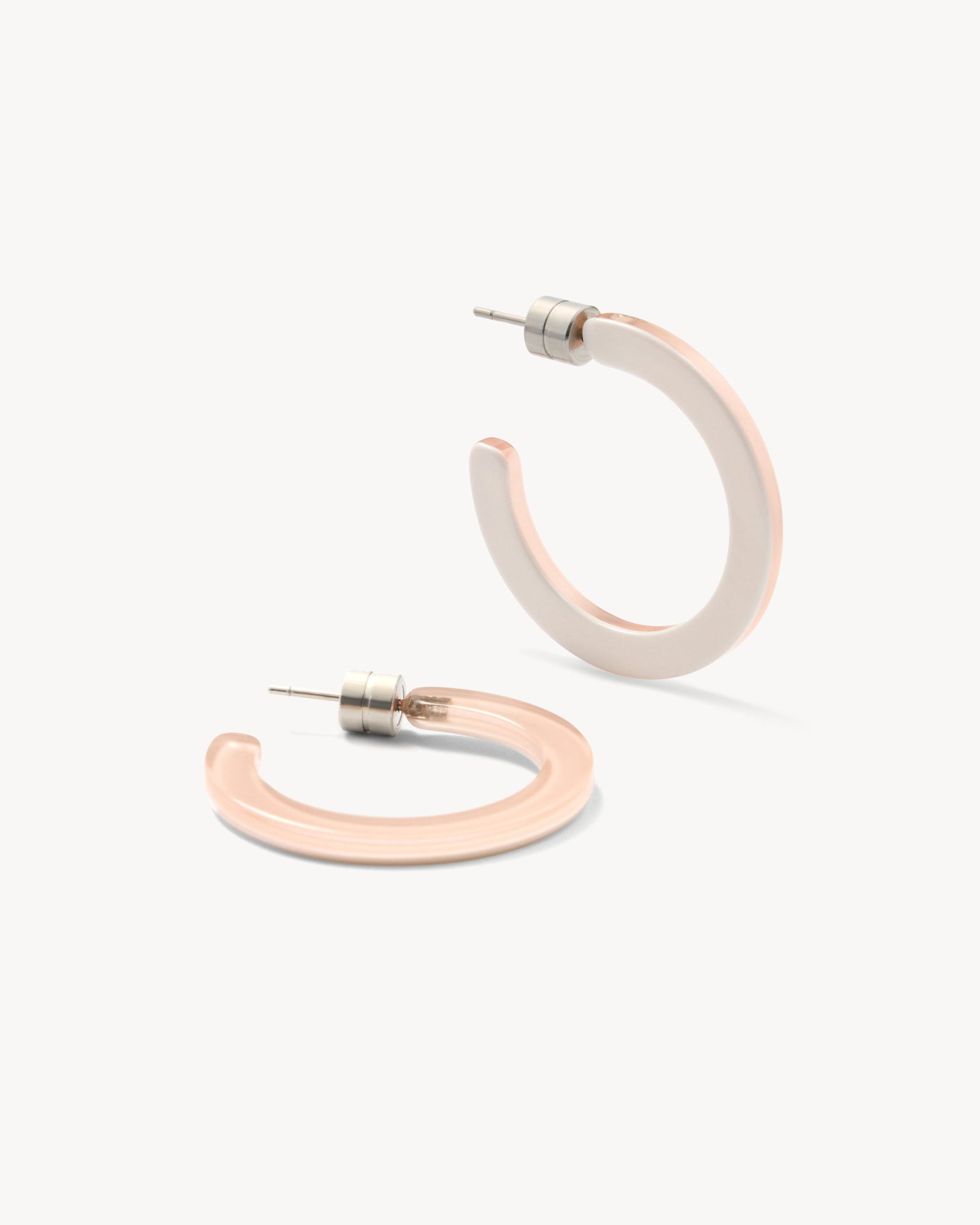 Mini Hoops in Blush Chantilly - Image 2