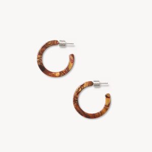 Mini Hoops in Bronze