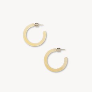 Mini Hoops in Citrine