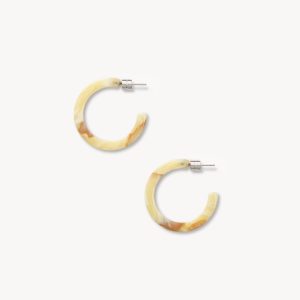 Mini Hoops in Crème
