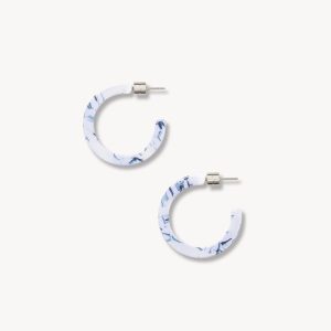 Mini Hoops in Lilac Bleu