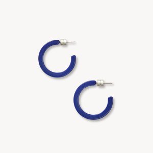 Mini Hoops in Navy