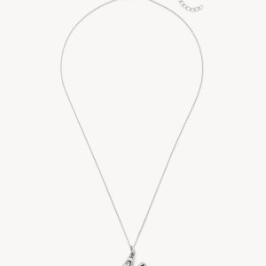 Monogram Necklace in Silver