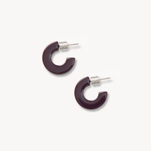 Muse Hoops in Royal Peony