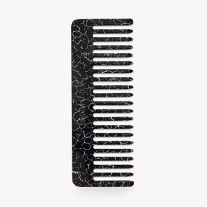 No. 2 Comb in Black Marble
